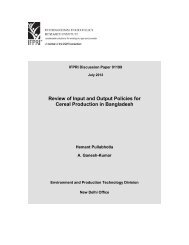 Review of Input and Output Policies for Cereal Production in ...