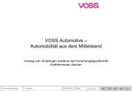VOSS Automotive – Automobilität aus dem Mittelstand - ika