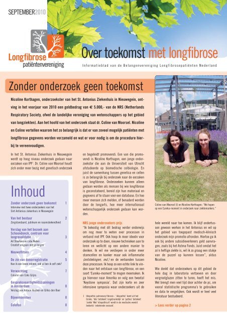 Over toekomst met longfibrose Inhoud - Ildcare.nl