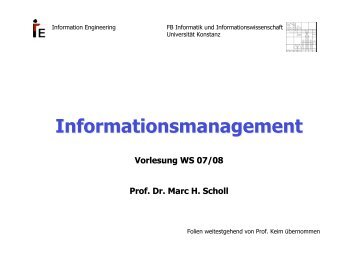 Informationsmanagement - Fachbereich Informatik ...