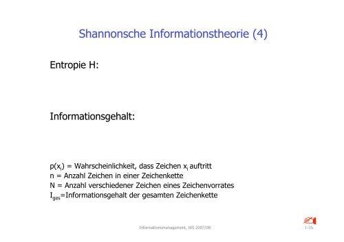 Informationsmanagement - Fachbereich Informatik ...