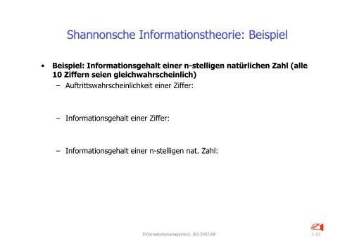 Informationsmanagement - Fachbereich Informatik ...