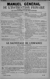 manuel général de l'instruction primaire - Institut français de l ...