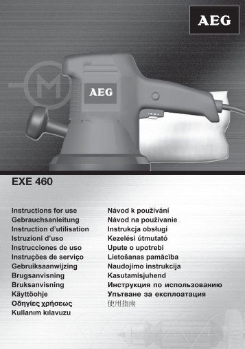 AEG-EXE460 - Download Instructions Manuals