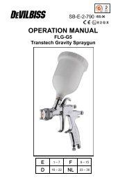 OPERATION MANUAL - Devilbiss