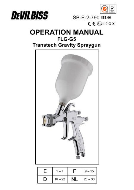 OPERATION MANUAL - Devilbiss