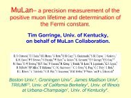 MuLan– a precision measurement of the positive muon lifetime and ...