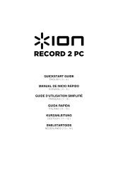 RECORD 2 PC - Quickstart Guide - v1.0 - ION Audio