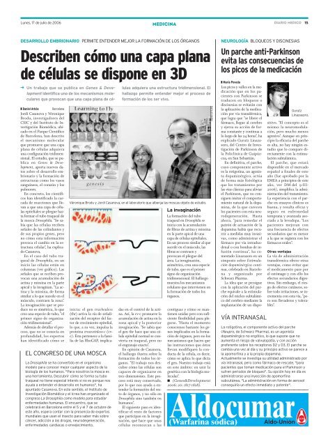 Diario Médico (PDF - Spanish) - IRB Barcelona