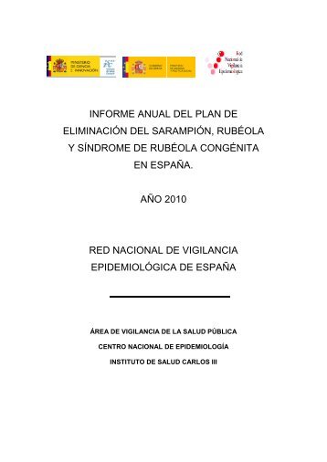 informe anual del plan de eliminación del sarampión, rubéola y ...