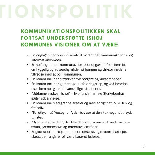 Kommunikationspolitik - Ishøj Kommune