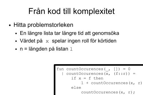 Programkonstruktion och Datastrukturer