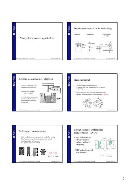 1 instrumenterings- teknikken - Institutt for teknisk kybernetikk - NTNU