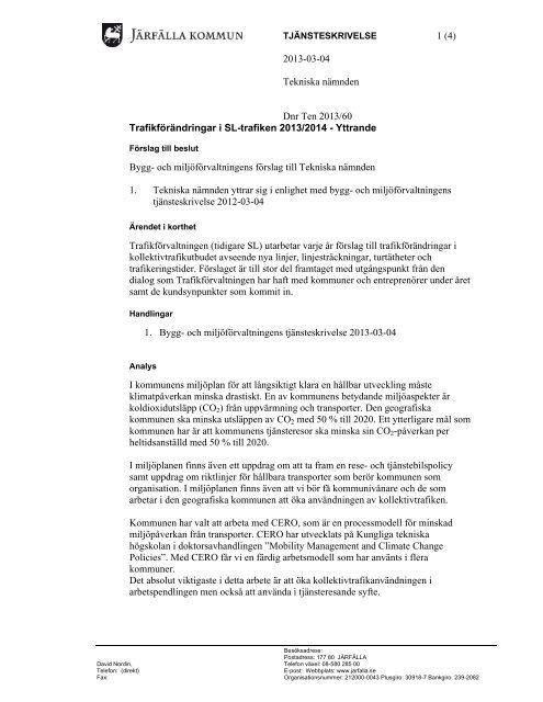 07b Trafikförändringar i SL-trafiken 2013 2014 - Yttrande.pdf - Järfälla