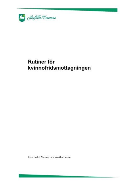 03 4 Kvinnofridsmottagning Rutiner Mallar Bilaga 3 Pdf Jarfalla