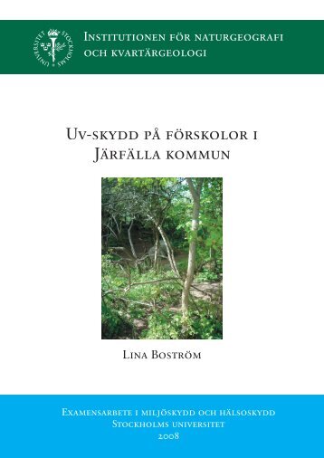 Uv-skydd på förskolor i Järfälla kommun