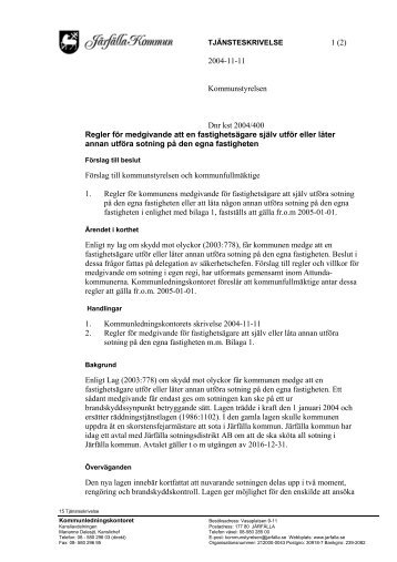 1 (2) 2004-11-11 Kommunstyrelsen Dnr kst 2004/400 ... - Järfälla