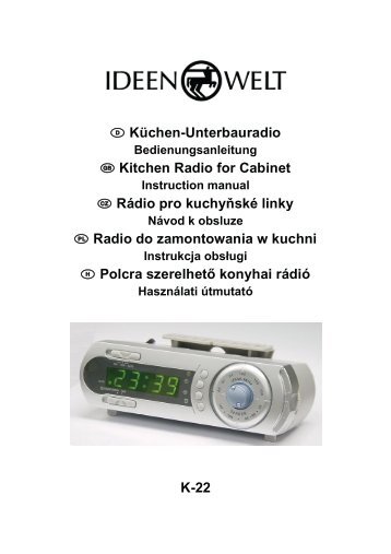 Küchen-Unterbauradio K22 - JET GmbH