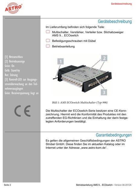 AMS 9... Ecoswitch - Astro