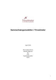 Sammenhængsmodellen i Trivselmeter