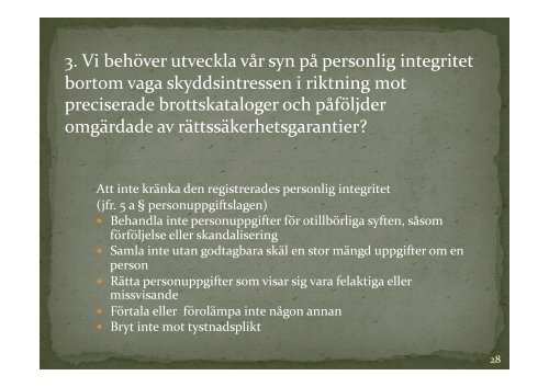 Kan rettssikkerhetsgarantier kompensere for ett svekket personvern?