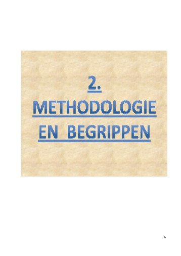 Methodologie en begrippen - Gemeente Kampenhout