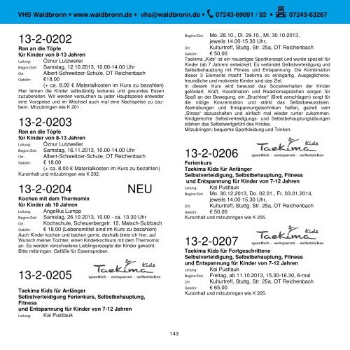 Broschüre 2. Semester 2013 als pdf-Dok. - Volkshochschule Karlsbad