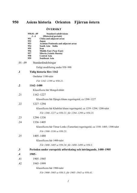 950 Asiens historia Orienten Fjärran östern