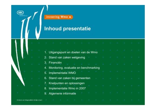 Inhoud presentatie