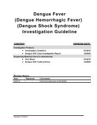 Disease Investigation Guideline - Kansas Department of Health ...