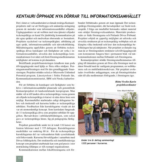 Årsbok 2008 - Kuurojen Liitto ry