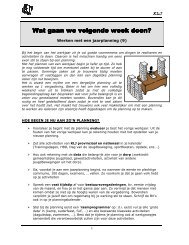 Wat gaan we volgende week doen? - KLJ.be