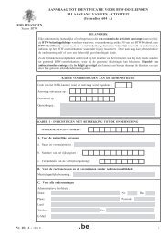 AANVRAAG TOT IDENTIFICATIE VOOR BTW ... - KLJ.be