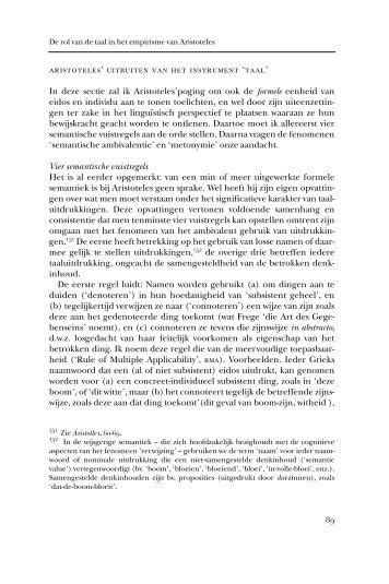 De rol van de taal in het empirisme van Aristoteles (384-322 ... - KNAW