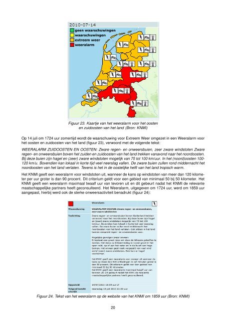 Noodweer op 14 juli 2010 - Knmi