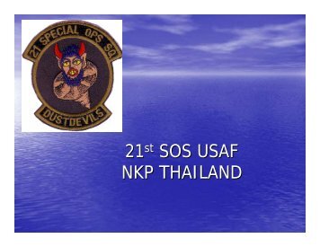 21st SOS USAF NKP THAILAND - Kohtang