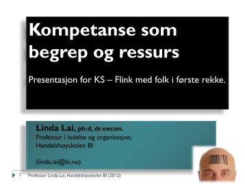 Kompetanse som begrep og ressurs - KS