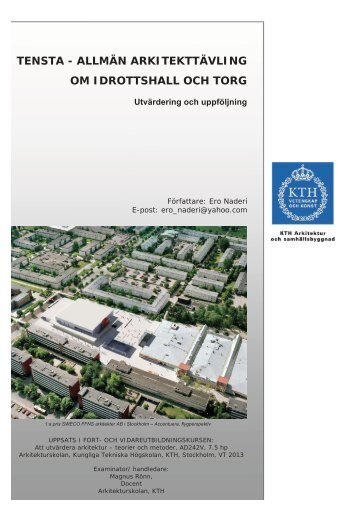 Ero Naderi 2013 (pdf 3,4 MB) - Kungliga Tekniska högskolan