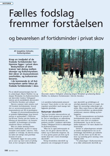 Fælles fodslag fremmer forståelsen og bevarelsen ... - Kulturstyrelsen