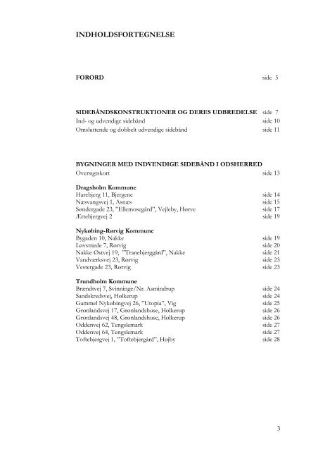 Indvendige sidebånd i Odsherred (PDF-format) - Kulturstyrelsen