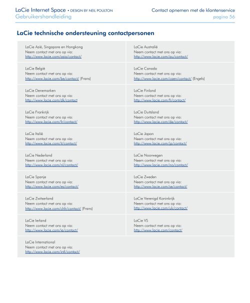 Downloads Handleiding - LaCie