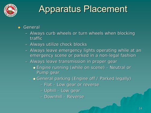 Apparatus Placement