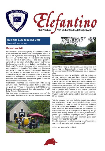 26 augustus 2010 - Lancia Club Nederland