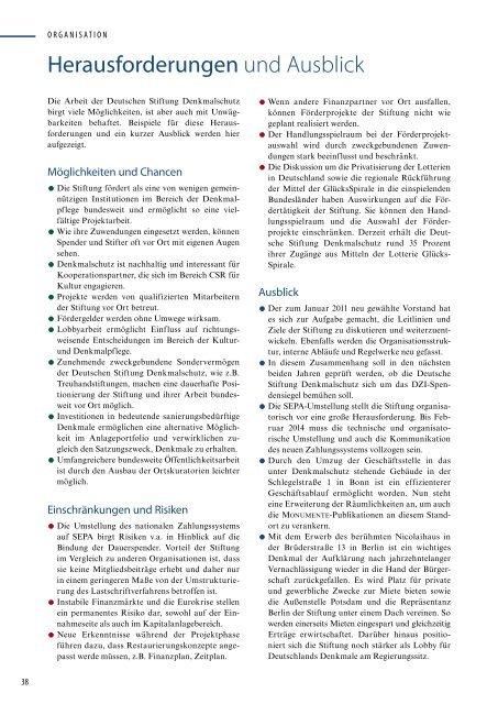 Jahresbericht 2011 zum Download - Deutsche Stiftung Denkmalschutz