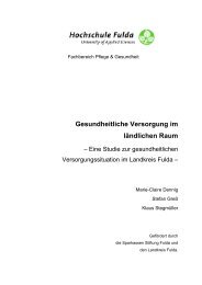 Studie zur gesundheitlichen Versorgungssituation im Landkreis Fulda