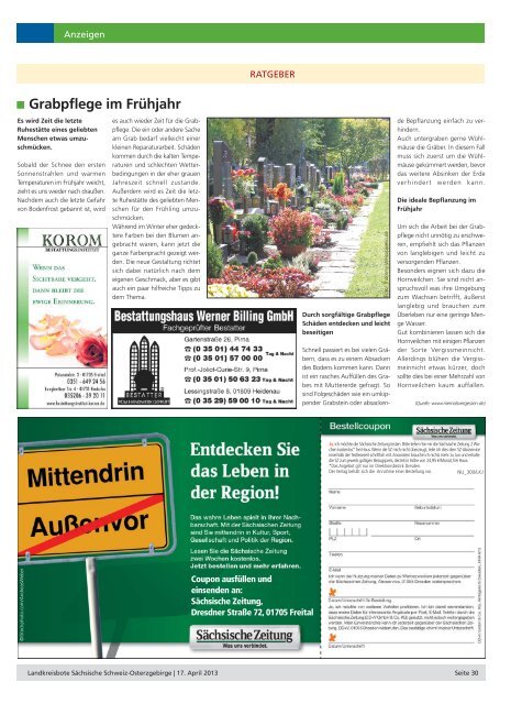 Landkreisbote Nr. 04 vom 17.04.2013 - Landkreis Sächsische ...