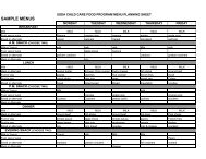 4 week USDA sample menus