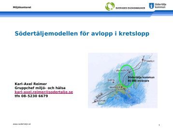 Södertäljemodellen för avlopp i kretslopp - Länsstyrelserna