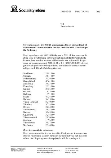 SoS - svensk brevmall - Länsstyrelserna