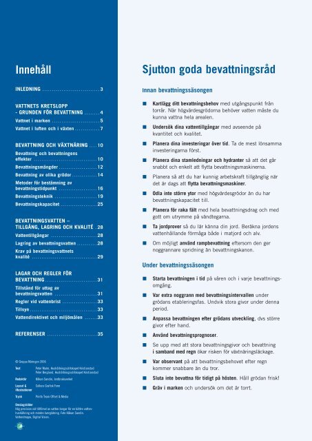 Bevattning och växtnäringsutnyttjande - Länsstyrelserna